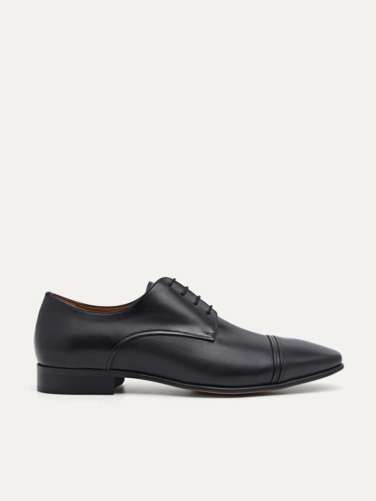 PEDROSHOES | Leather Cap Toe Derby Shoes